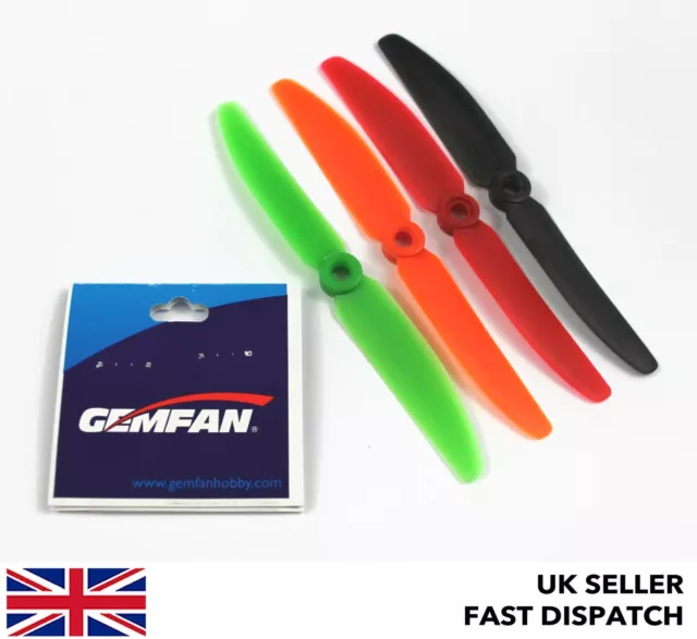 Gemfan CW CCW 5" 5030 5x3 Glass Fibre Nylon Propellers Quadcopter/Plane 2B GF NN