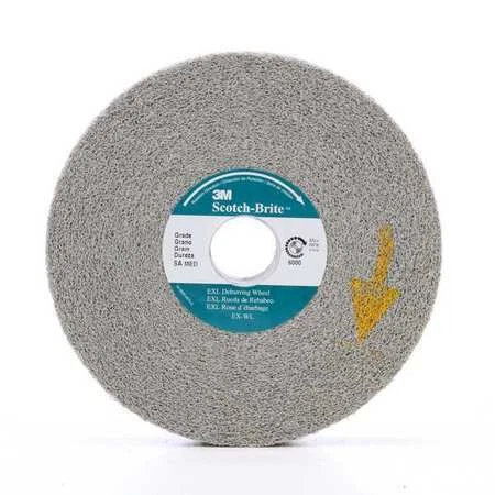 Scotch-Brite 7000000734 Deburring Wheel, Xl-Wl, 8A Medium, 6 In X 1 In X 1 In