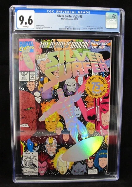 Silver Surfer # v3 # 75 (12/92) CGC Graded Comic Book 9.6 NM+ Death of Nova