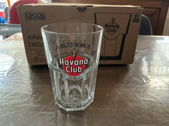 Lot De 6 Verres à Cocktail Havana Club El Ron De Cuba – 12cl, élégants Et Transparents