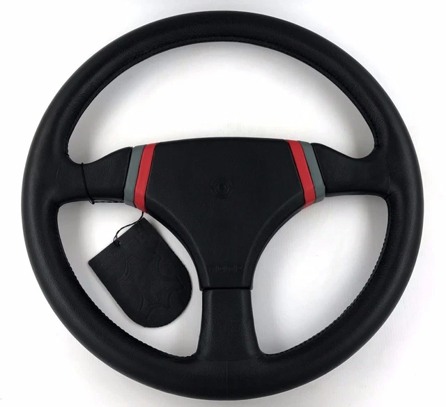 MOMO COBRA 2 360mm black leather steering wheel. Genuine