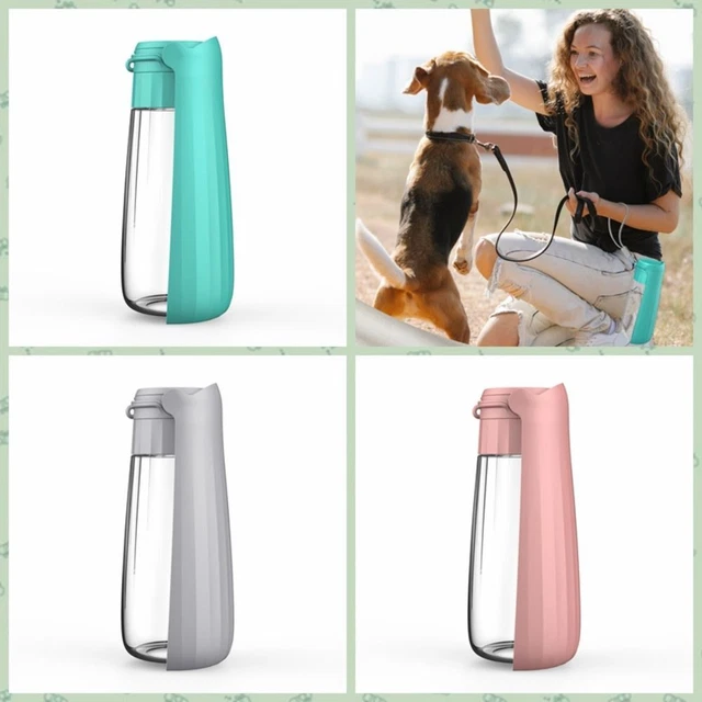 Foldable Dog Water Bottle Pet Folding Drinker  Outdoor Hiking Walking Camping