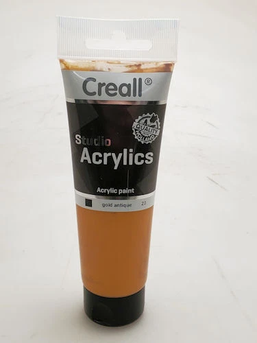 Creall Studio Acrylics, Acrylic Paint 120 ml, 23 Gold Antique
