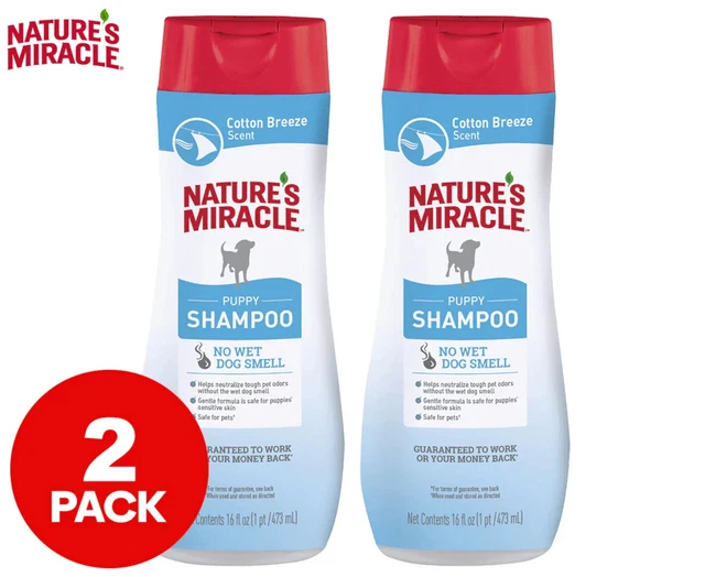 2 x Nature's Miracle Puppy Shampoo Cotton Breeze 473mL