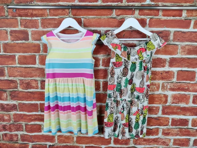 Girls Bundle Age 7-8 Years H&M Next Summer Playsuit Dress Pineapple Floral 128Cm