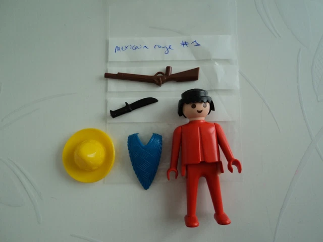 Lot Playmobil Vintage Western N°3748 De 1988 - Bandits, Vautours, Panneaux (set #3)