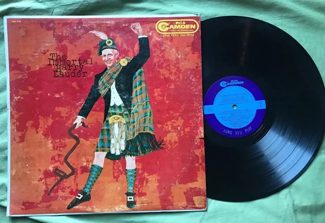 THE IMMORTAL HARRY LAUDER 1959 RCA Camden Records LP Scottish Comedian/Orchestra