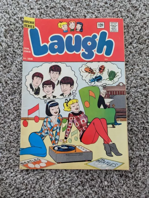 Laugh #166 (1946 Series) Archie Comics 'Beatles Cover' FN/VF