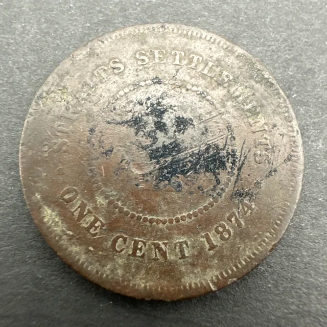 Straits Settlements 1874 Penny   (Sc79/199)