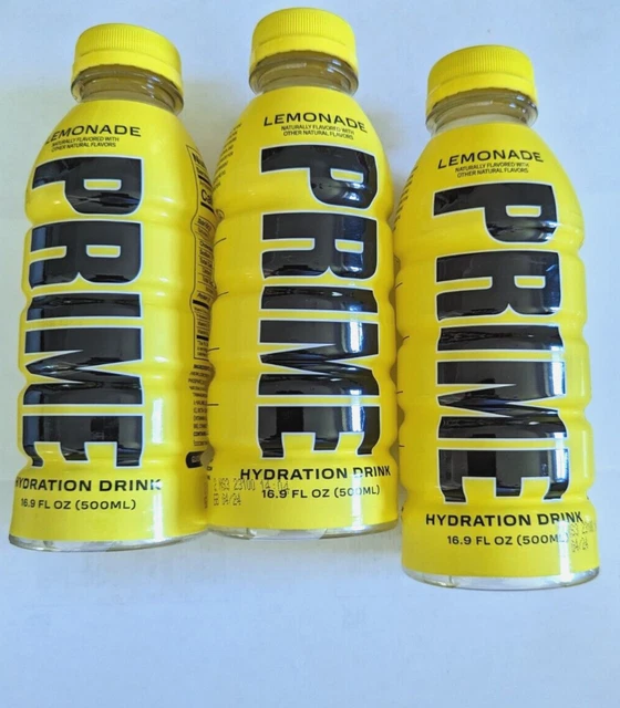 PRIME HYDRATION DRINK Lemonade 16.9 FL OZ ( 3pack) . Free shipping 24.