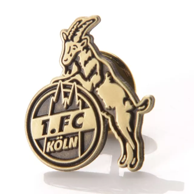 PIN  ANSTECKER  „Logo” gold antik 1. FC KÖLN NEU