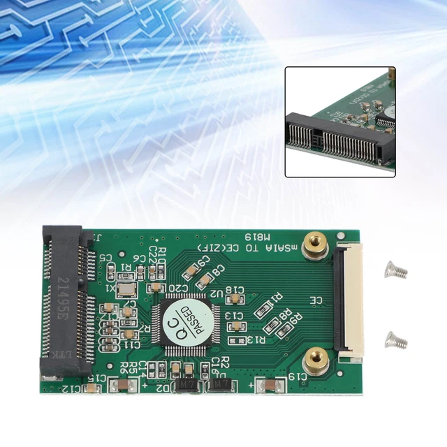 Mini PCI-E mSATA to CE ZIF 1.8 inch SSD to 40 pin Adapter Converter Card