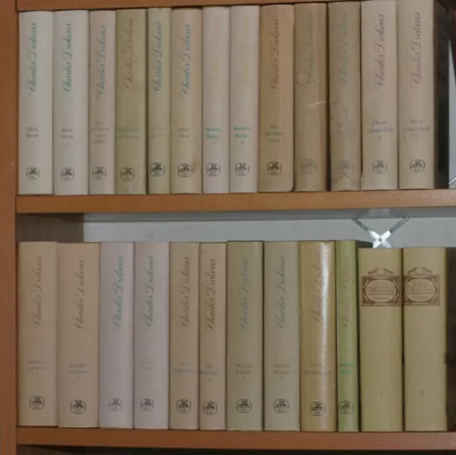 Charles Dickens Gesammelte Werke in 25 Bänden  Rütten & Loening  Leinen OU