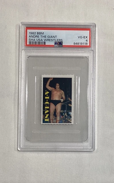 1982 BBM SHA Japan Wrestlers Andre The Giant Rookie Card Wwe Wwf