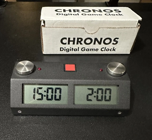 CHRONOS GX DIGITAL Game Chess Clock BLACK mint 109.99 PicClick