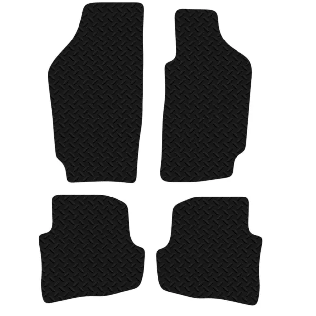 Carsio Rubber Tailored Car Floor Mats for VW Fox 2005 to 2011