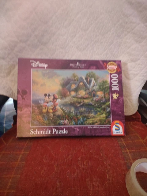 DISNEY THOMAS KINKADE Mickey And Minnie Mouse 1000 Pieces Puzzle EUR 2 ...