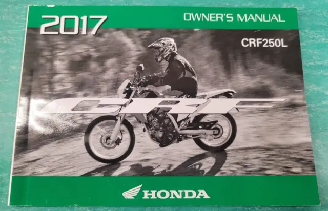 Honda Oem 2017 Crf250L Owners Manual