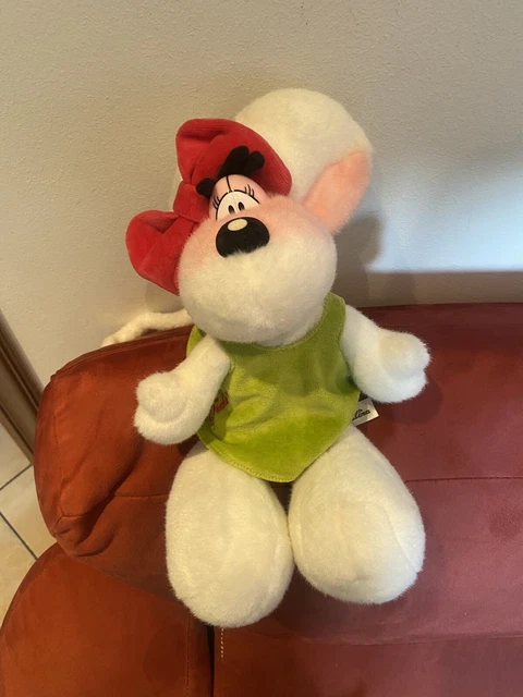 Rarissimo peluche pupazzo topo Diddl Diddlina 32 cm vintage da collezione
