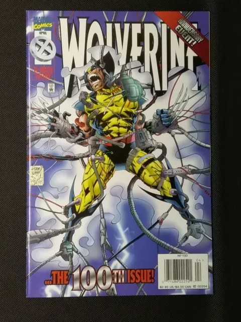 Wolverine #100 (1996 Marvel Comics) Deluxe Anniversary! Newsstand Variant NM-9.2