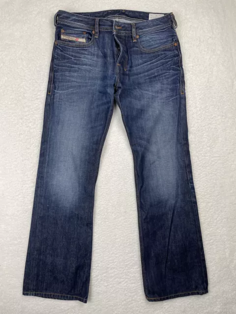 Diesel Zatiny Jeans Mens 30x30 Bootcut Regular Fit Dark Wash Denim Pants 0073N