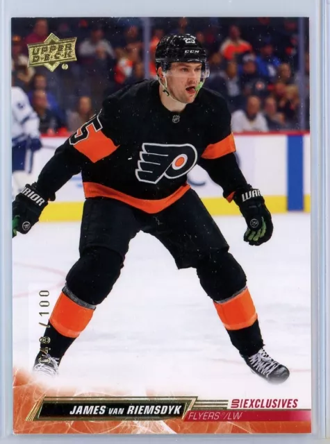 2022-23 Upper Deck Series 2 Exclusives #385 James Van Riemsdyk 048/100