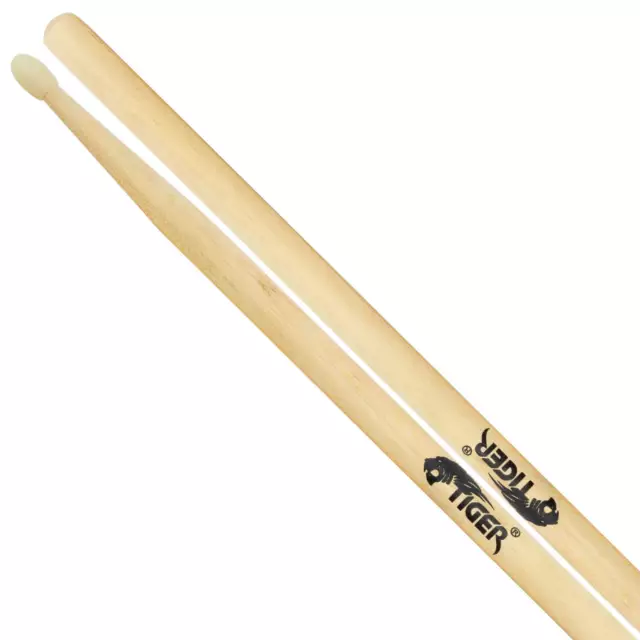 Tiger Maple Drumsticks with Nylon Tips