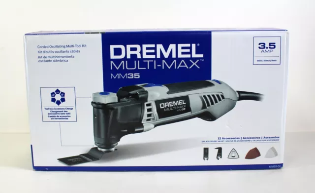 Dremel MM35-01 Multi-Max 3.5-Amp Corded Multi-Tool Kit w/12 Accessories - NEW
