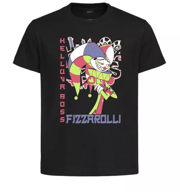 T-Shirt Black - Maglia Nera - Japanese Style - Helluva Boss - Fizzarolli