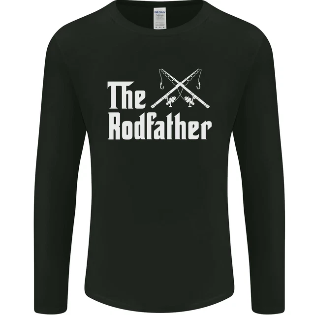The Rodfather Funny Fishing Fisherman Mens Long Sleeve T-Shirt