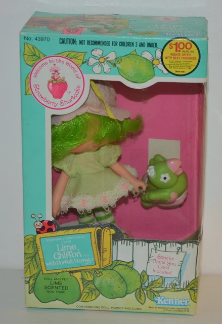 Poupée Vintage Lime Chiffon / Strawberry Shortcake - Kenner Avec Accessoires