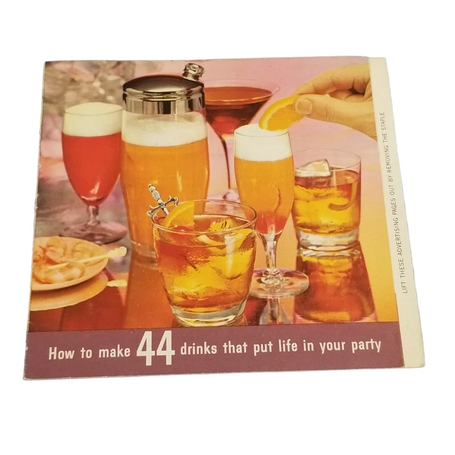 Barware Vintage COCKTAIL RECIPES Advertising Booklet Southern Comfort Whisky 60s