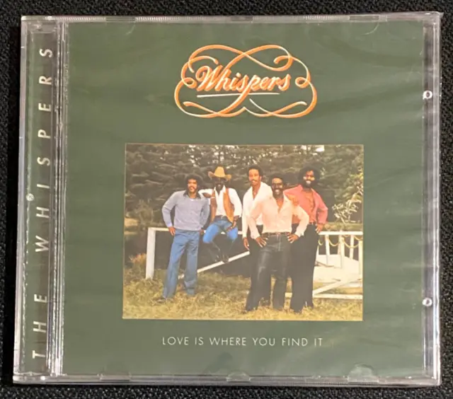 The Whispers - Love Is Where You Find It - CD Album Reissue (1996) - New Sealed