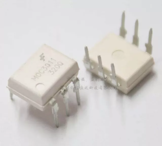 10 Pcs Moc3011 Fsc Optoisolator 4.17Kv Triac 6Dip New