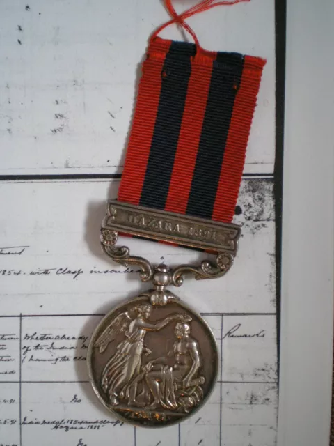 India General Service Medal: Hazara 1891 to WILDEN, Unattached List, Telegraphs