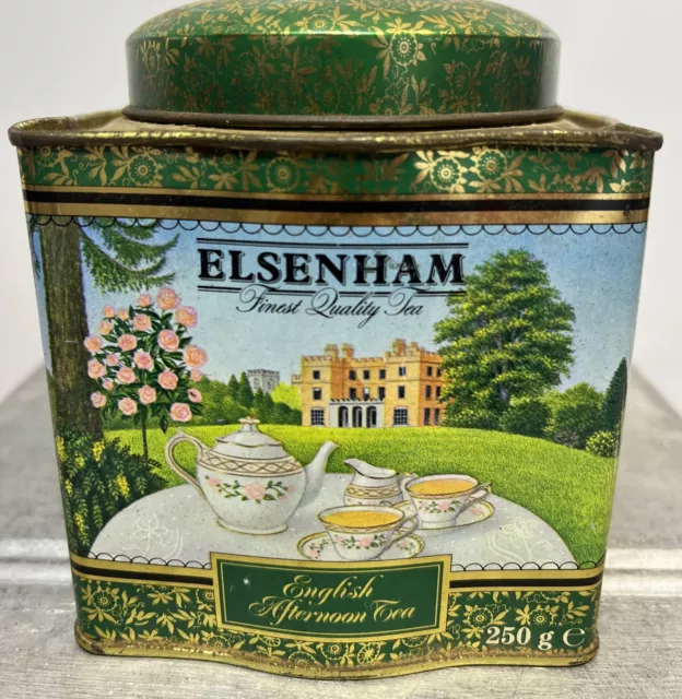 Elsenham Tea  EMPTY Collectible Tin Storage Container Display Decor