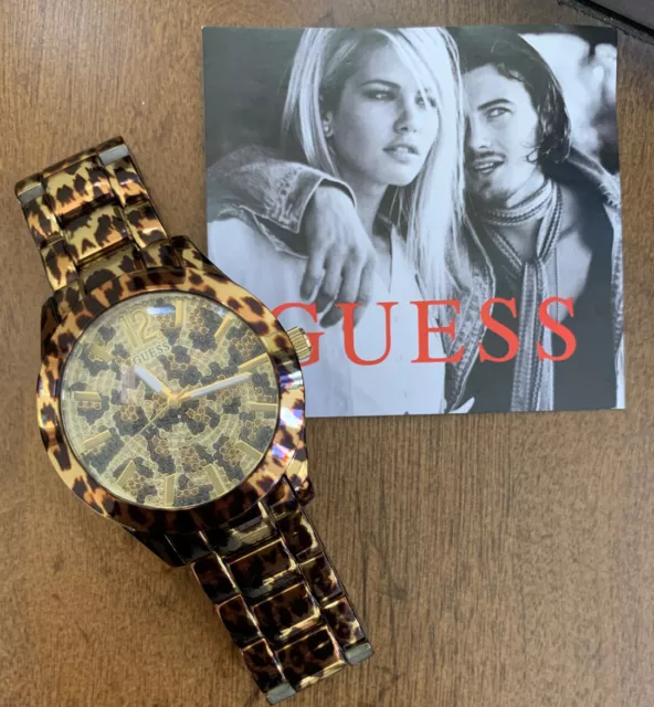 Women's Guess Leopard Watch U0001L2