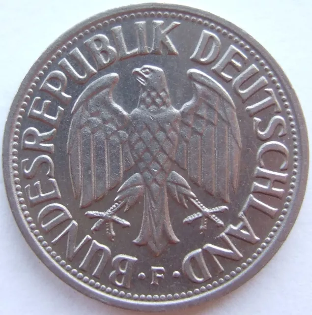 Pièce Rfa 1 Deutsche Mark 1961 F En Extremely fine/Brillant uncirculated 2