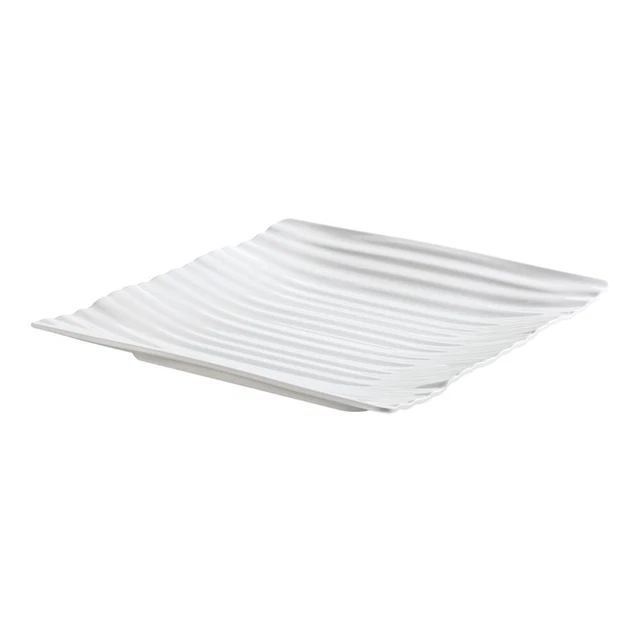 G.E.T. PL-7-W 1 Dz Polynesian 7" Square Melamine Plate - White