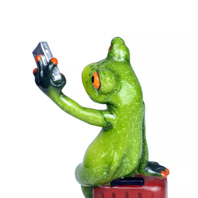 Coquine Selfie Grenouille Miniature Figurine Pelouse Décorations Collection 2