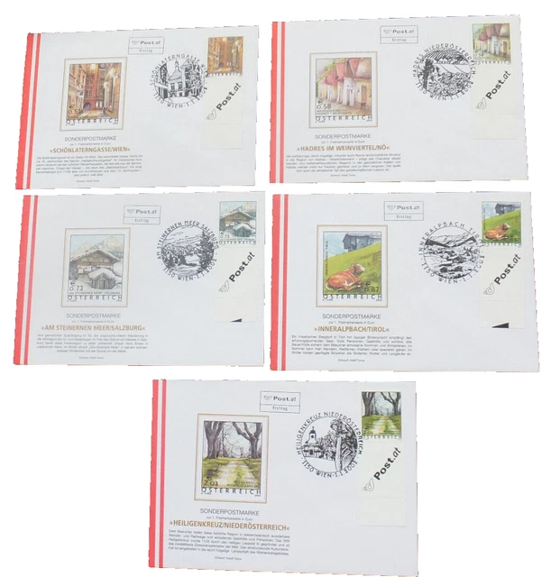 Konvolut Lot AT FDC Brief  DS Ferienland Österreich 2002 bis 2006 auf 29 Belege