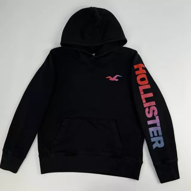 Hollister Hoodie Womens Extra Small Long Sleeve Sweatshirt Kangaroo Pockets Logo