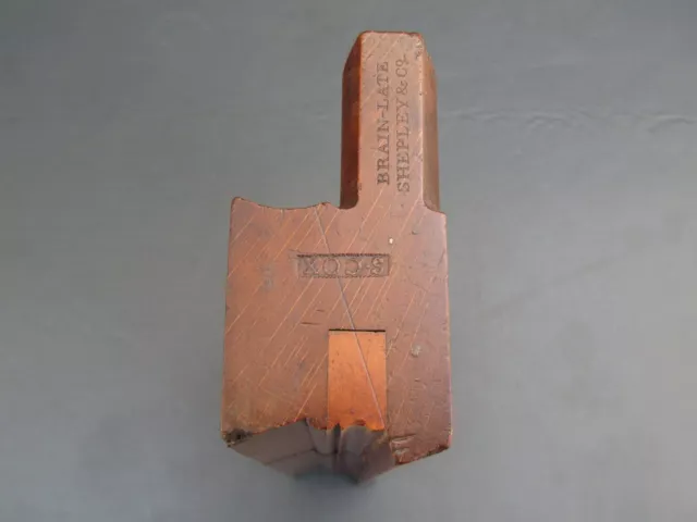 Wooden moulding plane 1/2" cove & ovolo vintage old tool by Brain Late Shepley