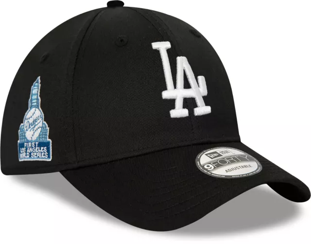Los Angeles Dodgers New Era 9Forty MLB Team Patch Black Baseball Cap