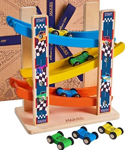 LONDON WOODEN RACING Car Park | Car Ramp Toy | Wooden Toys | Car Garage ...