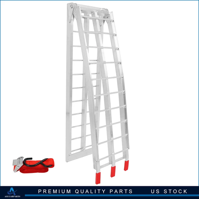 1pc Aluminum Foldable Loading Ramp ATV Quad UTV Wheeler Motorcycle 7.5 ft New