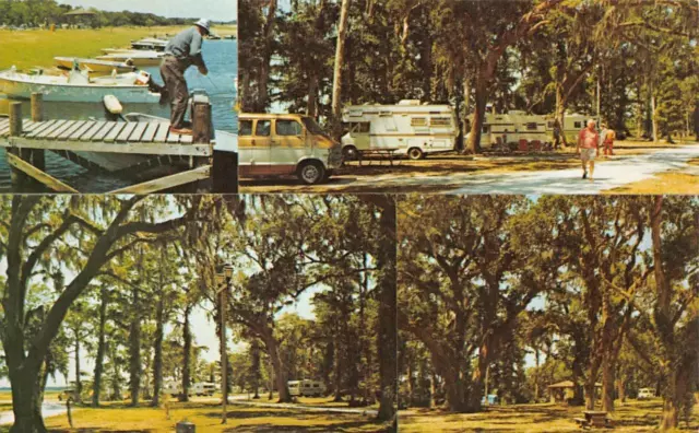 KISSIMMEE, Florida FL   SOUTHPORT PARK   Camping~Boat Dock~Picnic Area  Postcard