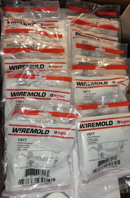 (10-bags) WIREMOLD V517 Internal Elbow for 500 Series Raceway Legrand
