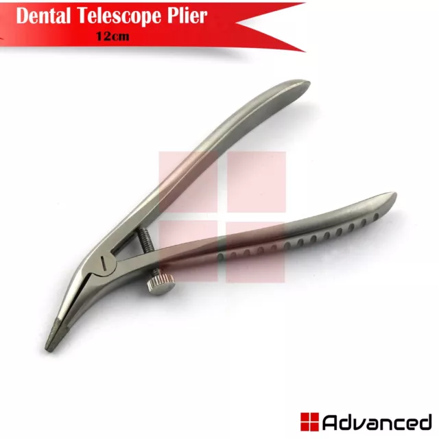 Diamond Tip Crowns Plier Dental Telescopic Plier Gripper Telescope Forceps 12cm 3