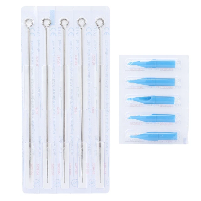(7RL)50 Pcs Disposable Tattoo Set Disposable Tattoo Needles Set Tattoo